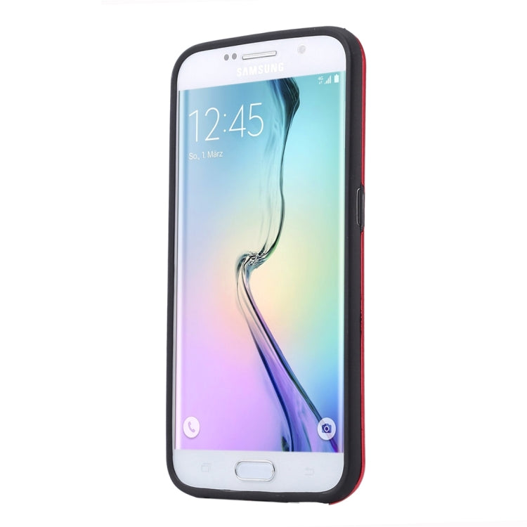 For Galaxy S6 Edge+ / G928 MOTOMO Brushed Texture Metal + TPU Protective Case