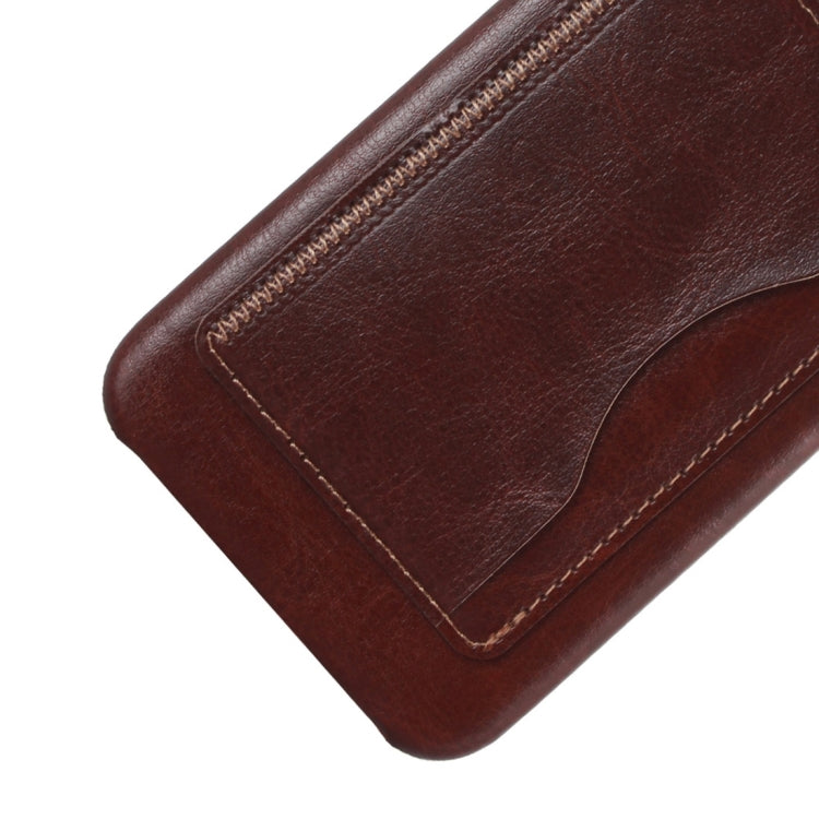 For Galaxy S7 / G930 Leather Case Back Shell Cover with Holder & Card Slot