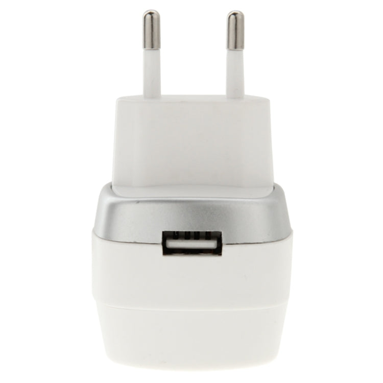 EU Plug 5V 2.1A Universal USB Travel Charger with Micro USB Retractable Charging Cable for Galaxy S6 / S6 Edge / S5 / S IV / A3 / A7 / Note 4, Nokia, HTC, LG, Sony, Xiaomi Mobile Phone, Length: 60cm