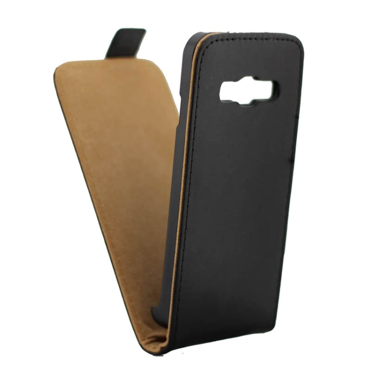 Vertical Flip Magnetic Button Leather Case for Samsung Z1/Z130