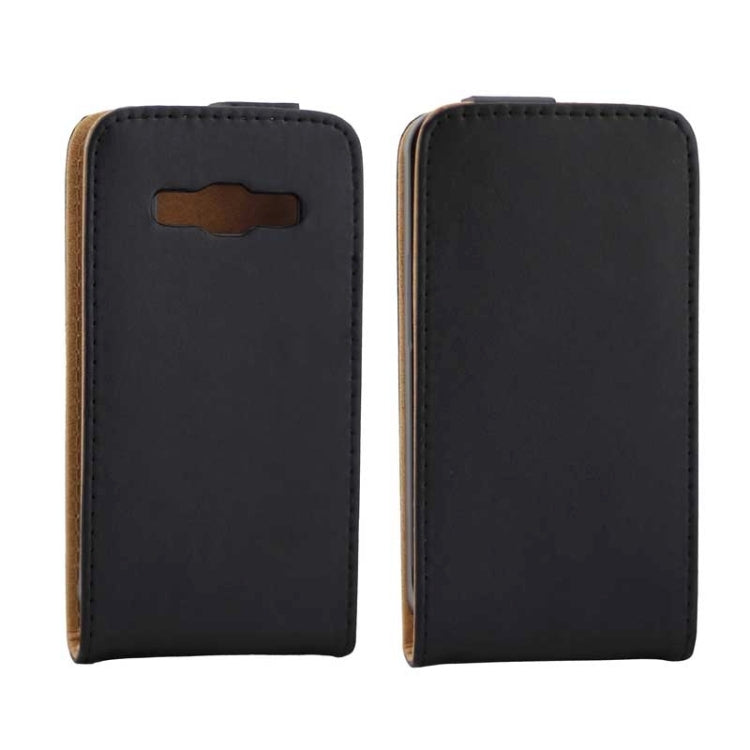 Vertical Flip Magnetic Button Leather Case for Samsung Z1/Z130