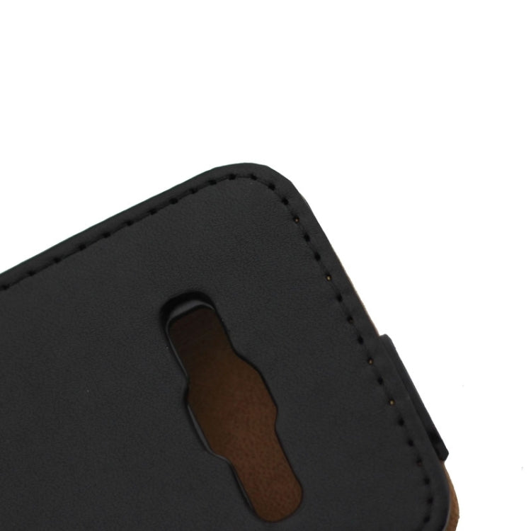 Vertical Flip Magnetic Button Leather Case for Samsung Z1/Z130