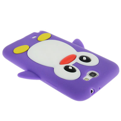 3D Penguin Shape Silicon Case for Galaxy Note II / N7100