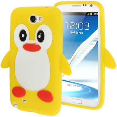 3D Penguin Shape Silicon Case for Galaxy Note II / N7100