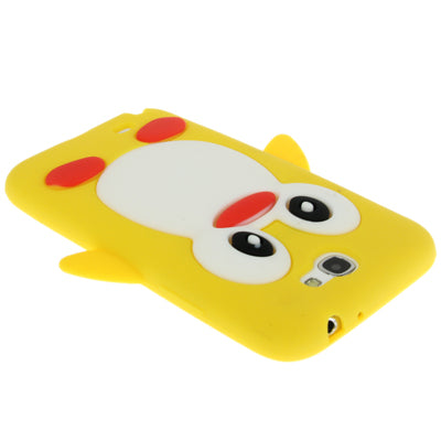 3D Penguin Shape Silicon Case for Galaxy Note II / N7100