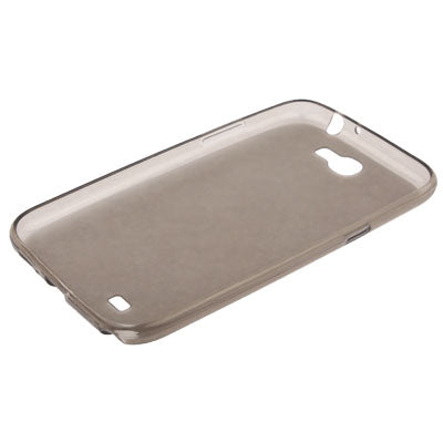Translucent Scrub TPU Case for Galaxy Note II / N7100  (Dark Gray)