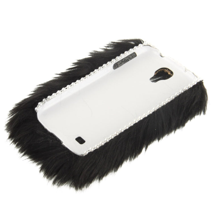 Diamond Encrusted Winter Warm Fur Plastic Case for Galaxy S IV / i9500