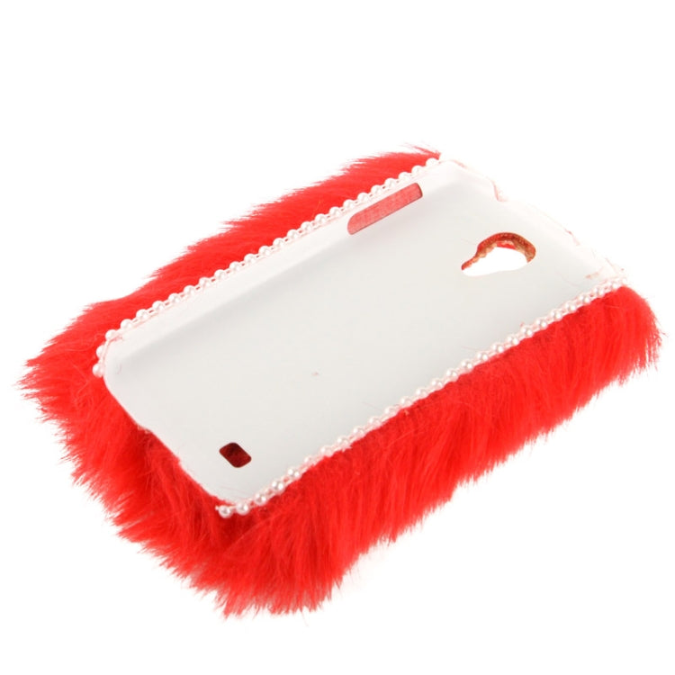 Diamond Encrusted Winter Warm Fur Plastic Case for Galaxy S IV / i9500