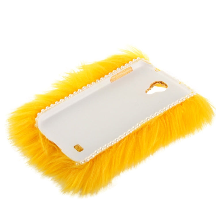 Diamond Encrusted Winter Warm Fur Plastic Case for Galaxy S IV / i9500