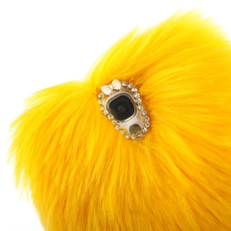 Diamond Encrusted Winter Warm Fur Plastic Case for Galaxy S IV / i9500