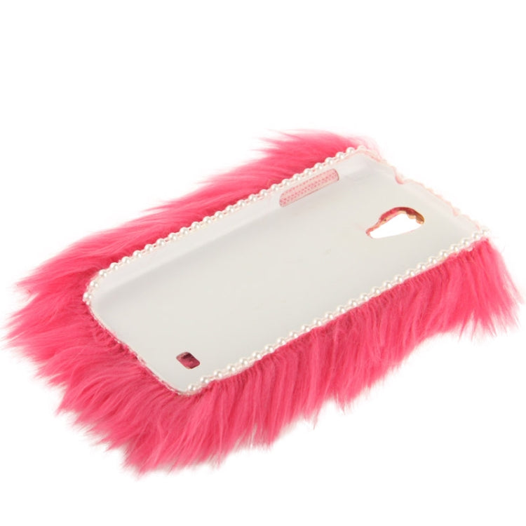 Diamond Encrusted Winter Warm Fur Plastic Case for Galaxy S IV / i9500