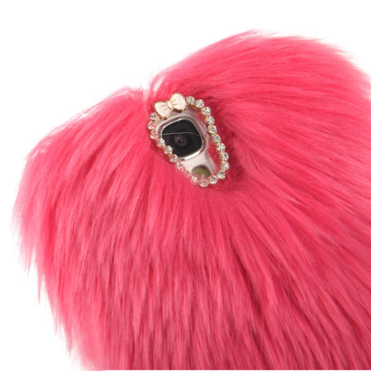 Diamond Encrusted Winter Warm Fur Plastic Case for Galaxy S IV / i9500