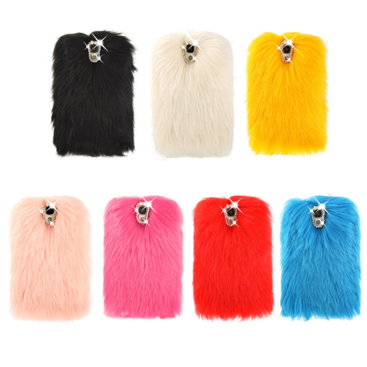 Diamond Encrusted Winter Warm Fur Plastic Case for Galaxy S IV / i9500