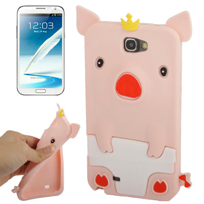 Lovely Pig Style Silicone Case for Galaxy Note II / N7100
