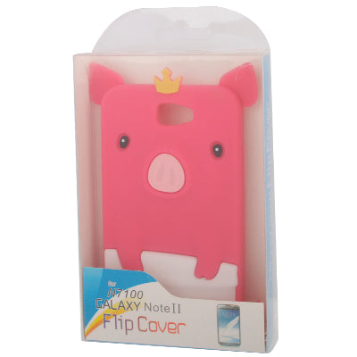 Lovely Pig Style Silicone Case for Galaxy Note II / N7100