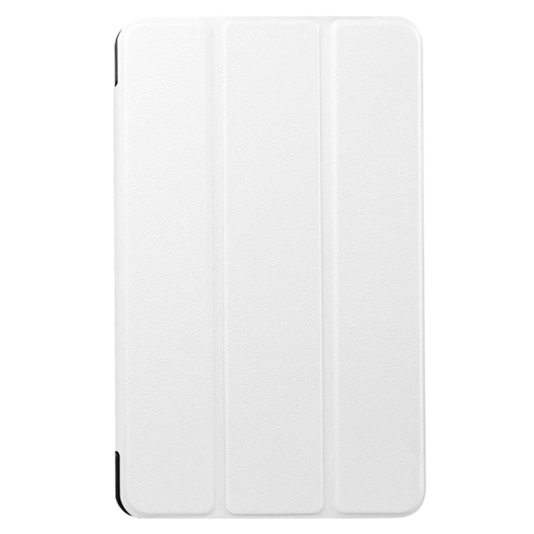 Custer Texture Horizontal Flip Solid Color Leather Case with Three-folding Holder for Galaxy Tab E 8.0 / T377V