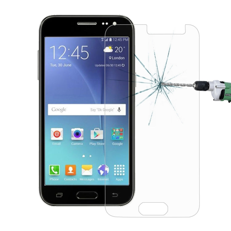50 PCS for Galaxy J2 / J200 0.26mm 9H Surface Hardness 2.5D Explosion-proof Tempered Glass Film, No Retail Package