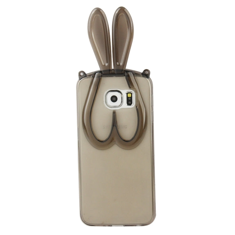For Galaxy S6 / G920 3D Folding Rabbit Ear Pattern TPU Protective Case
