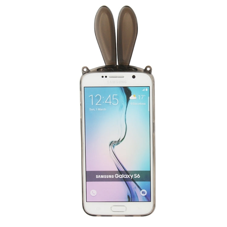 For Galaxy S6 / G920 3D Folding Rabbit Ear Pattern TPU Protective Case