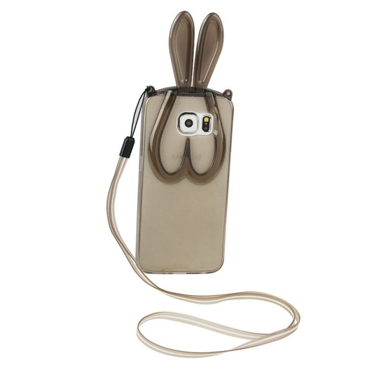 For Galaxy S6 / G920 3D Folding Rabbit Ear Pattern TPU Protective Case
