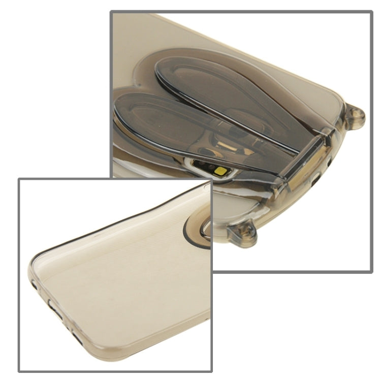 For Galaxy S6 / G920 3D Folding Rabbit Ear Pattern TPU Protective Case