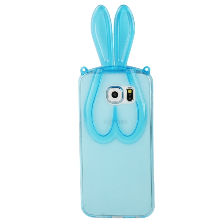 For Galaxy S6 / G920 3D Folding Rabbit Ear Pattern TPU Protective Case
