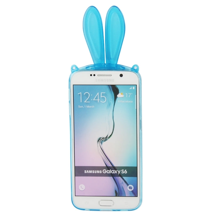 For Galaxy S6 / G920 3D Folding Rabbit Ear Pattern TPU Protective Case