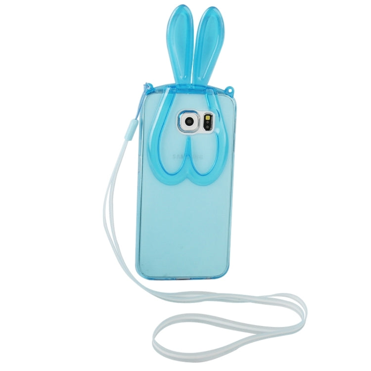 For Galaxy S6 / G920 3D Folding Rabbit Ear Pattern TPU Protective Case