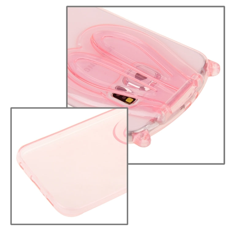 For Galaxy S6 / G920 3D Folding Rabbit Ear Pattern TPU Protective Case