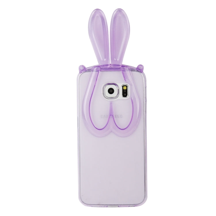 For Galaxy S6 / G920 3D Folding Rabbit Ear Pattern TPU Protective Case