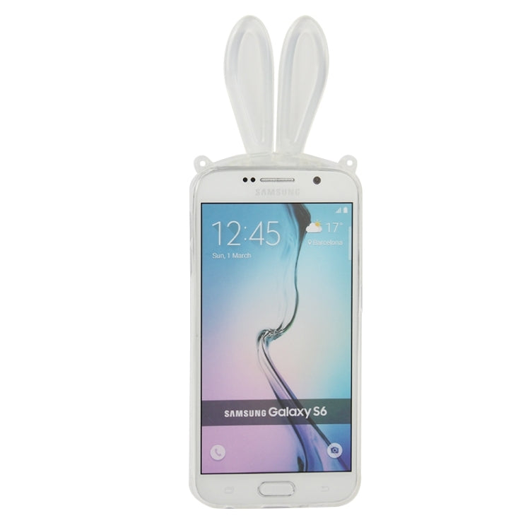 For Galaxy S6 / G920 3D Folding Rabbit Ear Pattern TPU Protective Case
