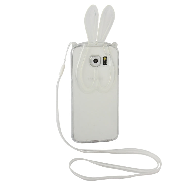 For Galaxy S6 / G920 3D Folding Rabbit Ear Pattern TPU Protective Case