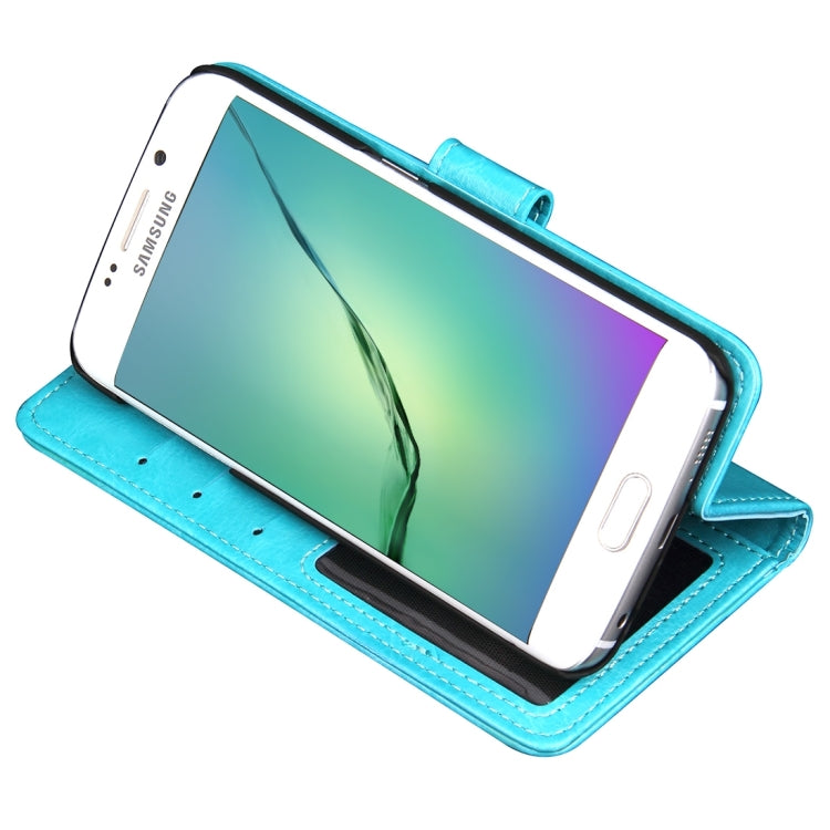 For Galaxy S6 Edge / G925 Crazy Horse Texture Horizontal Flip Leather Case with Photo Frame & Holder & Card Slots & Wallet