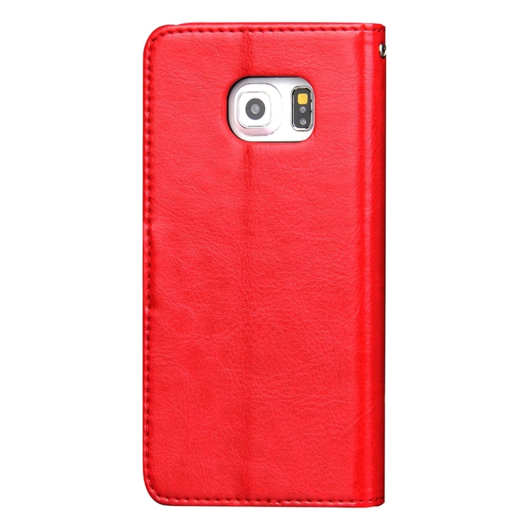For Galaxy S6 Edge / G925 Crazy Horse Texture Horizontal Flip Leather Case with Photo Frame & Holder & Card Slots & Wallet