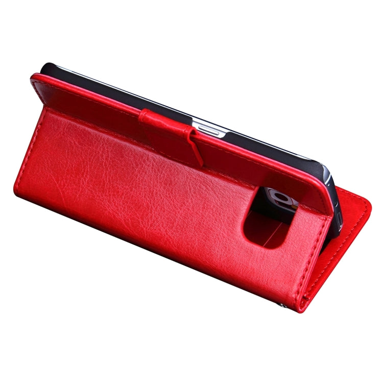 For Galaxy S6 Edge / G925 Crazy Horse Texture Horizontal Flip Leather Case with Photo Frame & Holder & Card Slots & Wallet