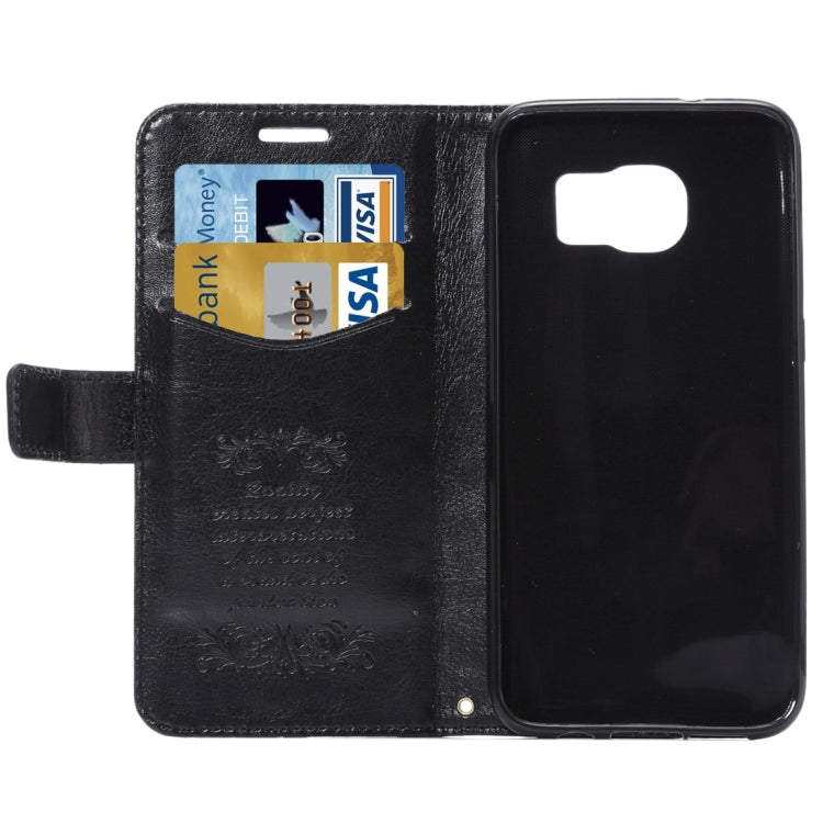 For Galaxy S7 Edge / G935 Fine Sheepskin Texture Horizontal Flip Leather Case with Holder & Card Slots