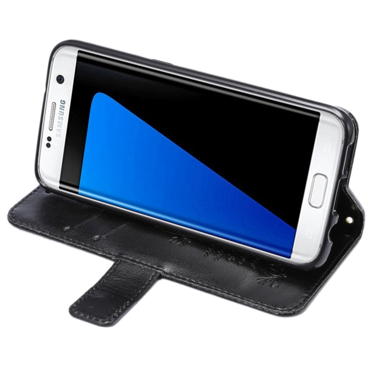 For Galaxy S7 Edge / G935 Fine Sheepskin Texture Horizontal Flip Leather Case with Holder & Card Slots