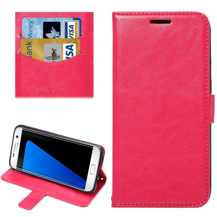 For Galaxy S7 Edge / G935 Fine Sheepskin Texture Horizontal Flip Leather Case with Holder & Card Slots