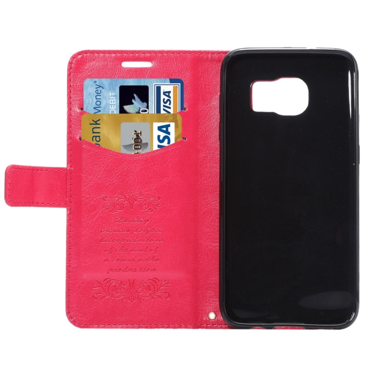 For Galaxy S7 Edge / G935 Fine Sheepskin Texture Horizontal Flip Leather Case with Holder & Card Slots