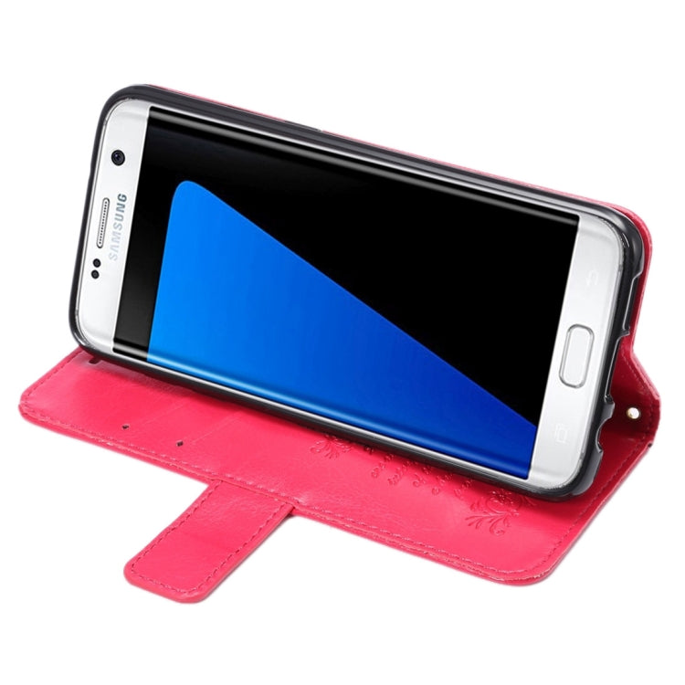 For Galaxy S7 Edge / G935 Fine Sheepskin Texture Horizontal Flip Leather Case with Holder & Card Slots