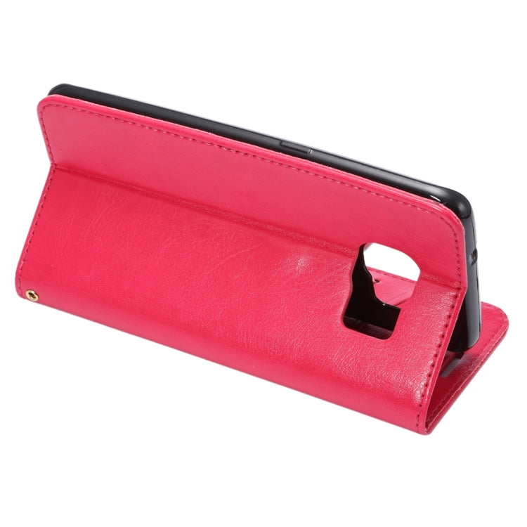 For Galaxy S7 Edge / G935 Fine Sheepskin Texture Horizontal Flip Leather Case with Holder & Card Slots
