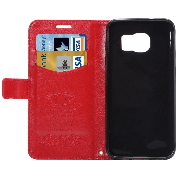 For Galaxy S7 Edge / G935 Fine Sheepskin Texture Horizontal Flip Leather Case with Holder & Card Slots