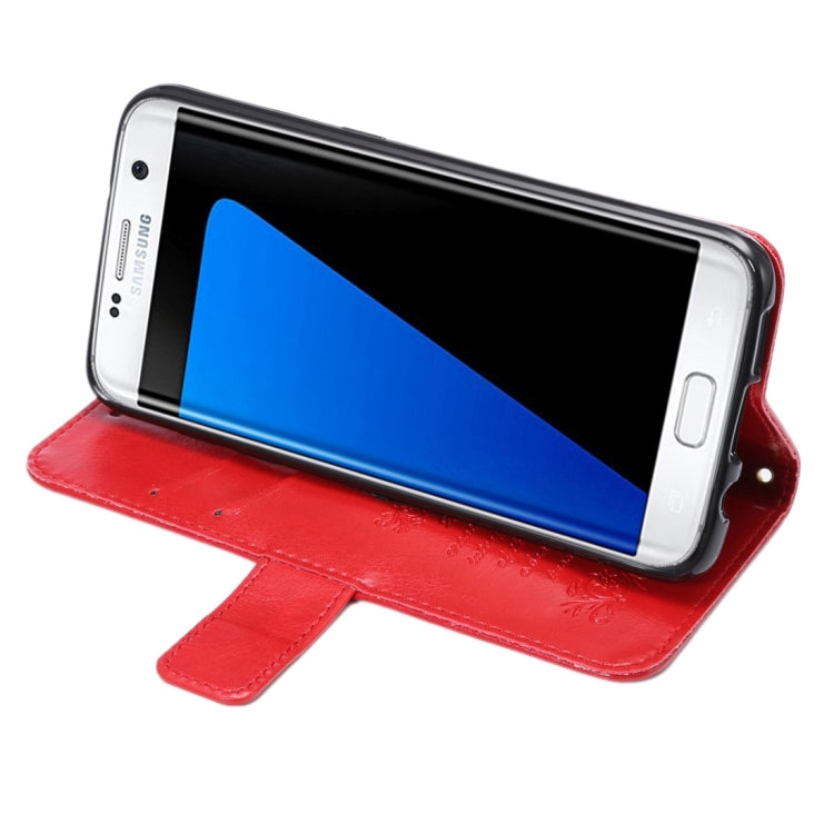 For Galaxy S7 Edge / G935 Fine Sheepskin Texture Horizontal Flip Leather Case with Holder & Card Slots
