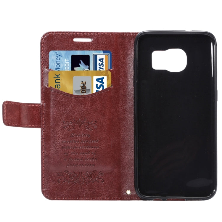 For Galaxy S7 Edge / G935 Fine Sheepskin Texture Horizontal Flip Leather Case with Holder & Card Slots