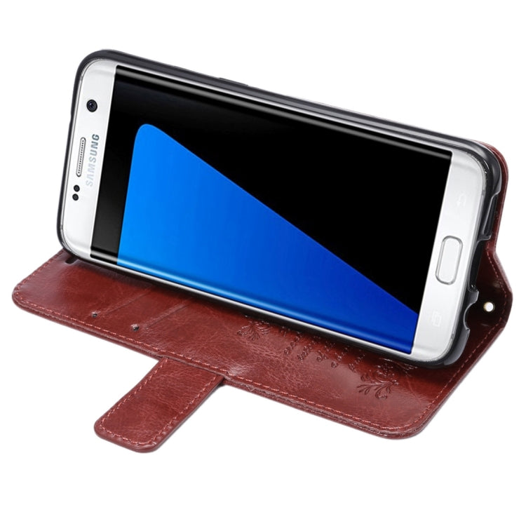 For Galaxy S7 Edge / G935 Fine Sheepskin Texture Horizontal Flip Leather Case with Holder & Card Slots