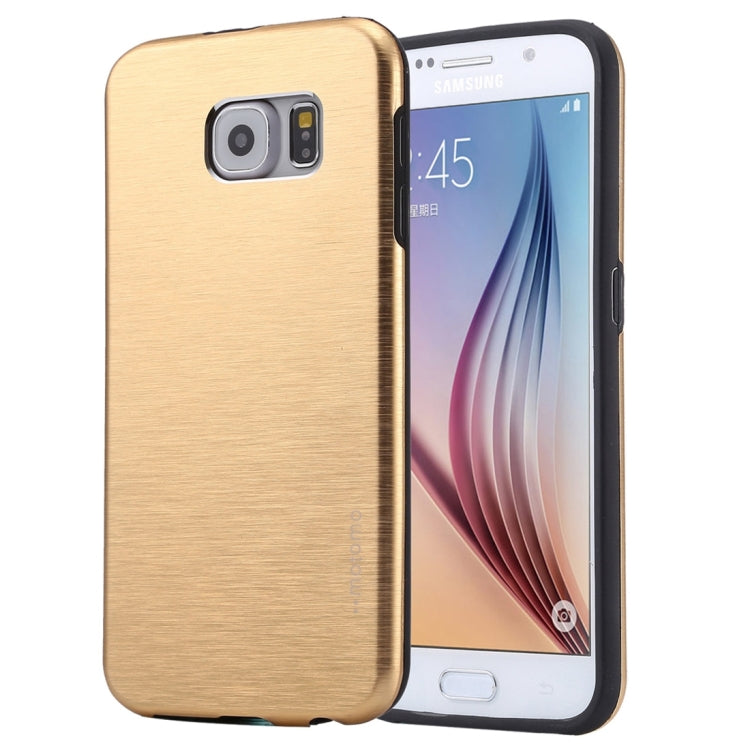 For Galaxy S7 / G930 Motomo Brushed Texture Metal + TPU Protective Case