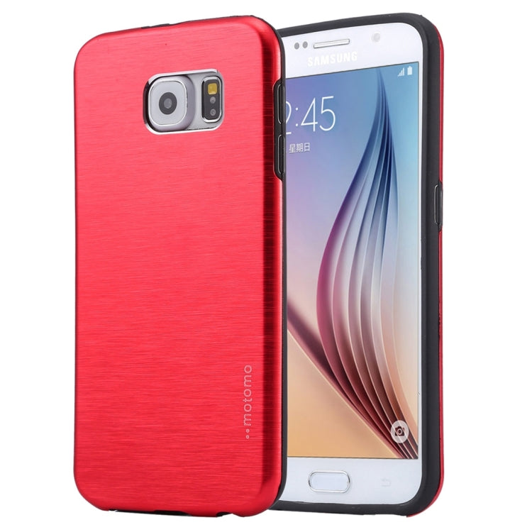 For Galaxy S7 / G930 Motomo Brushed Texture Metal + TPU Protective Case