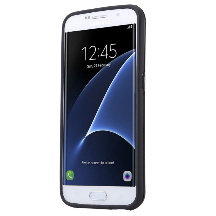 For Galaxy S7 Edge / G935 Motomo Brushed Texture Metal + TPU Protective Case