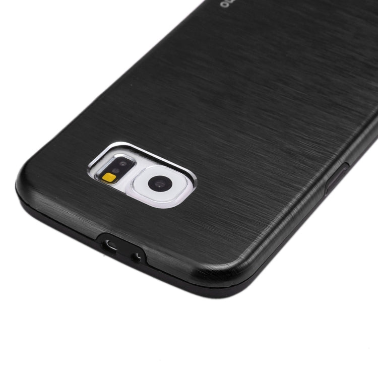 For Galaxy S7 Edge / G935 Motomo Brushed Texture Metal + TPU Protective Case