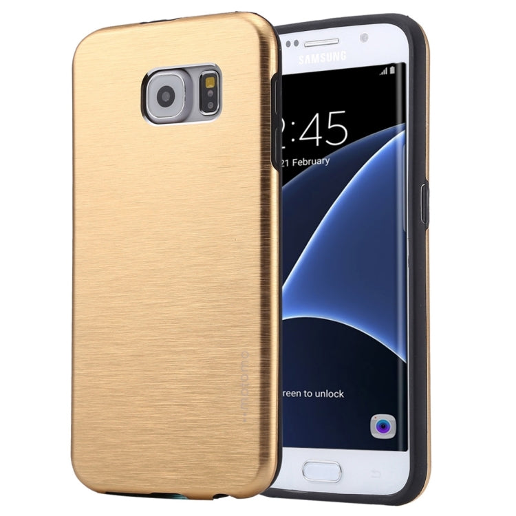 For Galaxy S7 Edge / G935 Motomo Brushed Texture Metal + TPU Protective Case